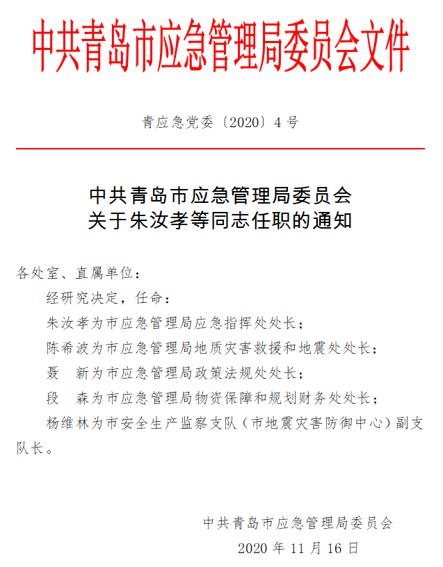 西塞山区应急管理局人事调整，构建完善管理体系，推动区域应急事业新发展